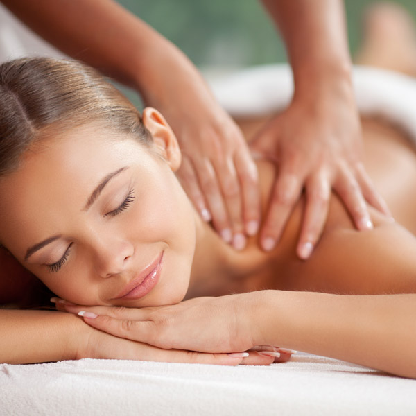 woman getting a massage